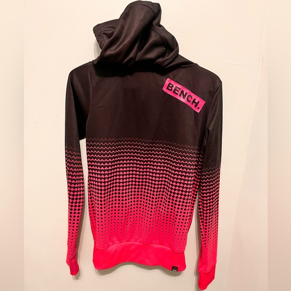 Bench - Women’s Small - Pink and Black Zip-up Hoodie - 100% Polyester - - Picture 4 of 15